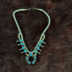 Sterling Silver Squash Blossom Necklace